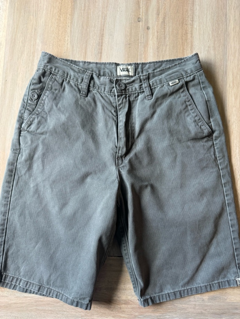 Vans Men's Charcoal Flat Front Shorts